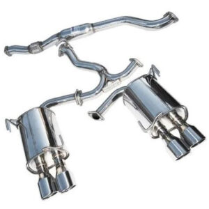 Invidia Q300 Twin Outlet Rolled Stainless Steel Quad Tip Catback Exhaust-Subaru WRX Sti 2015+