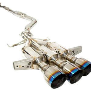 Invidia Gemini R400 3in Exhaust with Front Pipe and Titanium Tips-Honda Civic Type R FK8 2017-2019