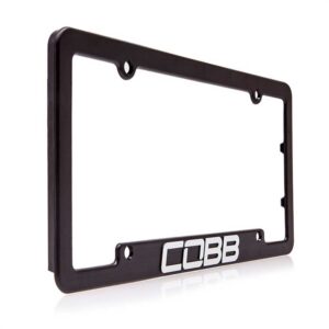Cobb Black License Plate Frame