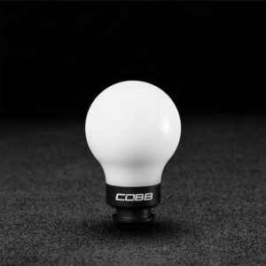 Cobb Subaru 5-Speed COBB Knob-White Knob with Stealth Black