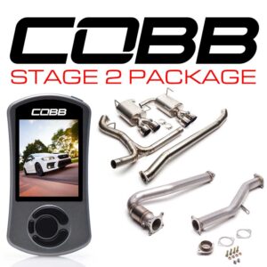 Cobb 15-19 Subaru WRX Sedan 6MT Stage 2 Power Package Titanium (Non-Resonated J-Pipe)