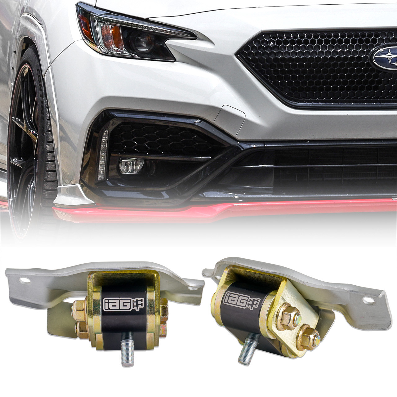 IAG Race Series FA24 Engine Mount Set Solid W/ Brackets For 2022+ WRX