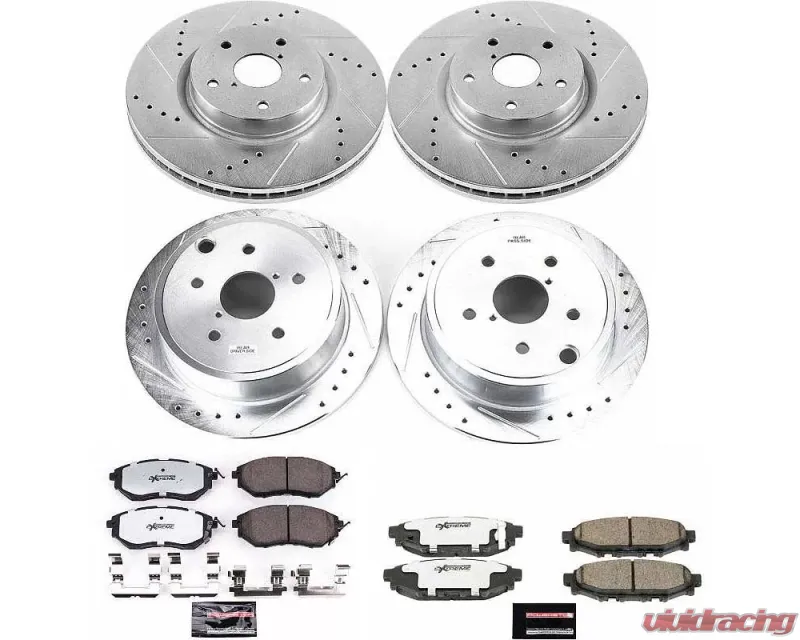 PowerStop Z26 Street Warrior Front and Rear Brake Kit – 2015-2020 Subaru WRX