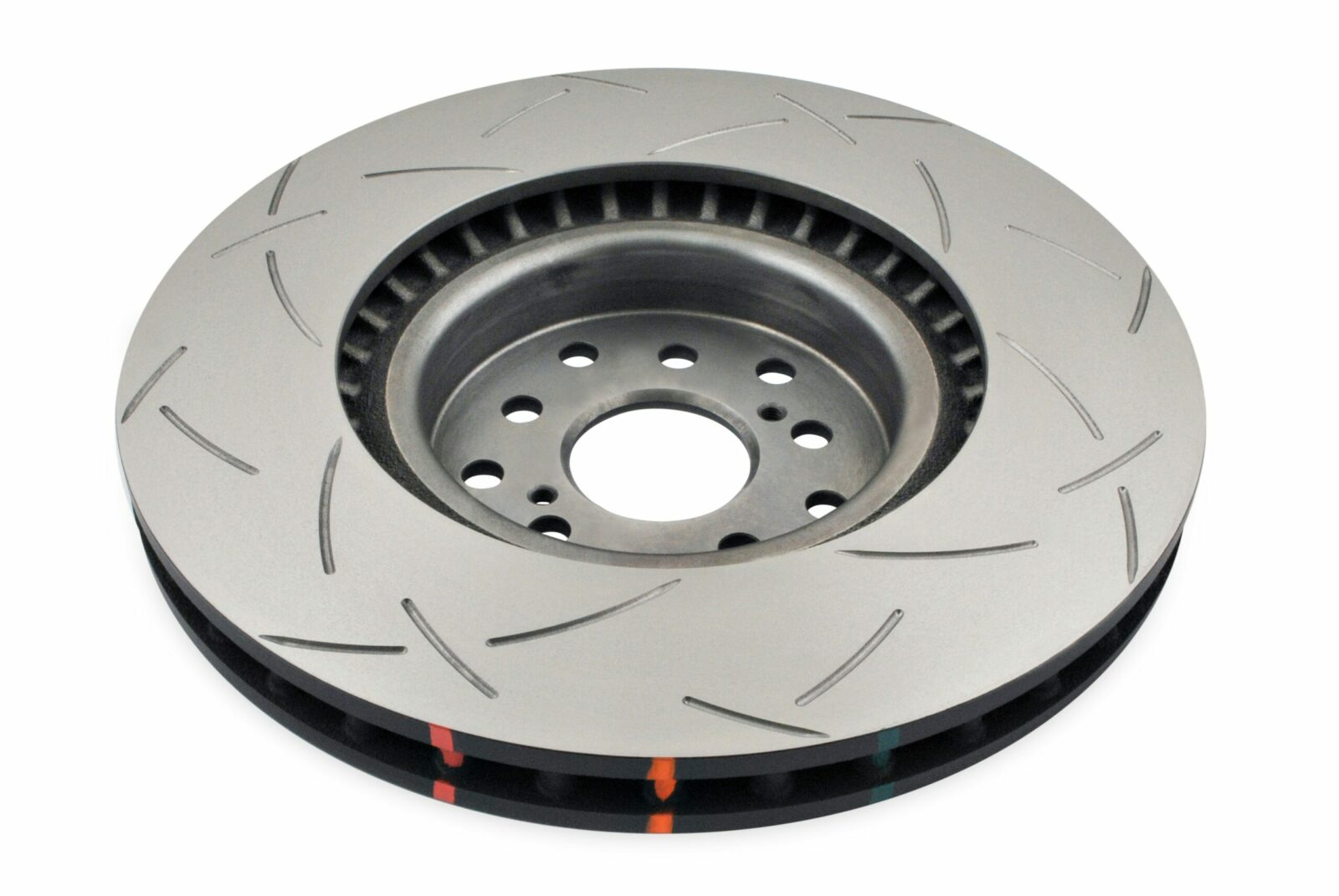 DBA 4000 Series T3 Slotted Front Rotor for Subaru STI (2004-2012) - Image 1