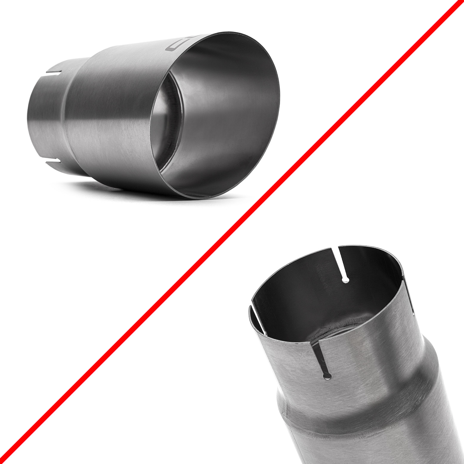 COBB Brushed Titanium Tip Kit for Subaru WRX and STI (2002-2007) - Image 1