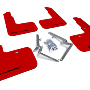 Rally Armor UR Mud Flaps for Honda Civic Type R (FK8) - Black with Red Logo